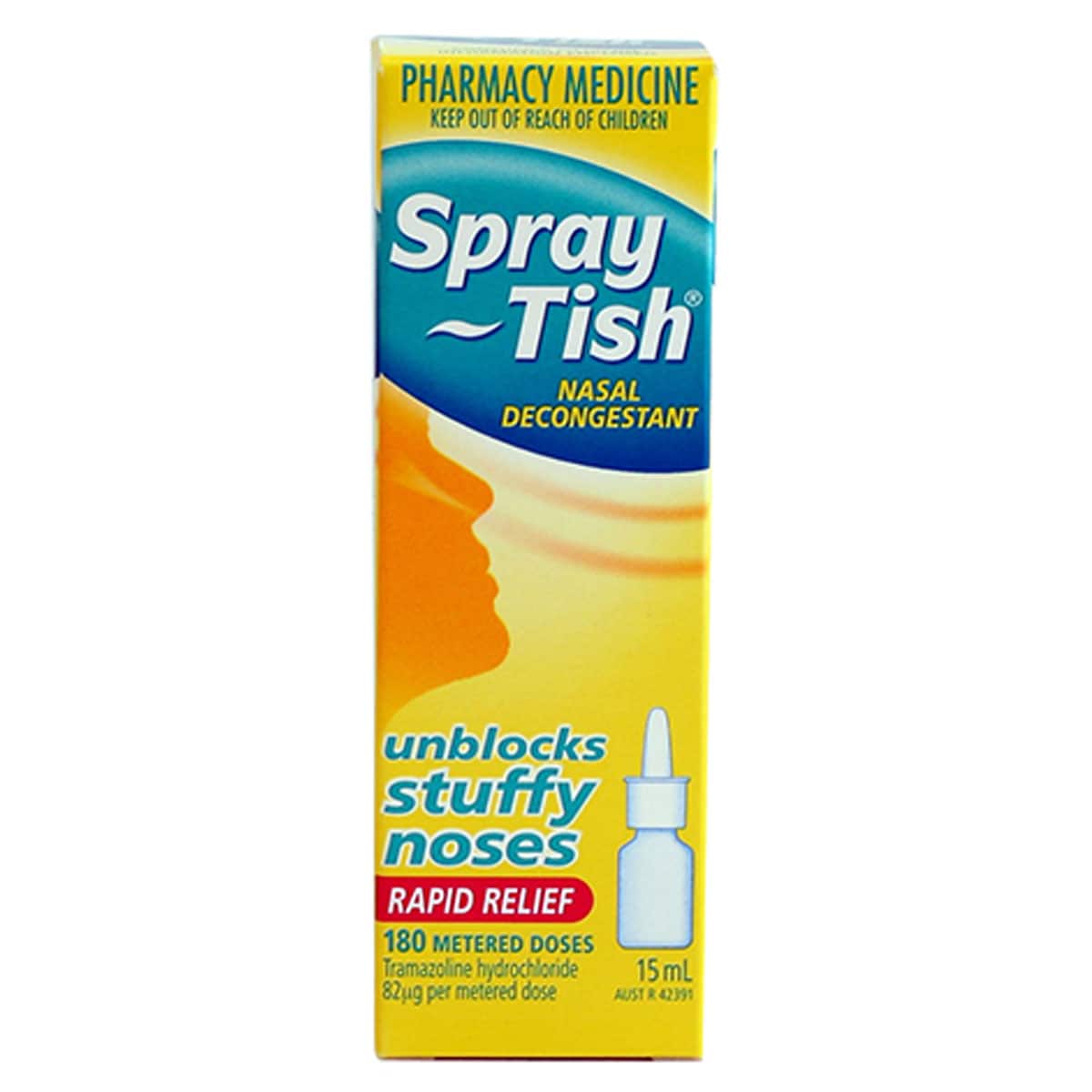 Spray-Tish Nasal Decongestant Mist Rapid Relief 15ml