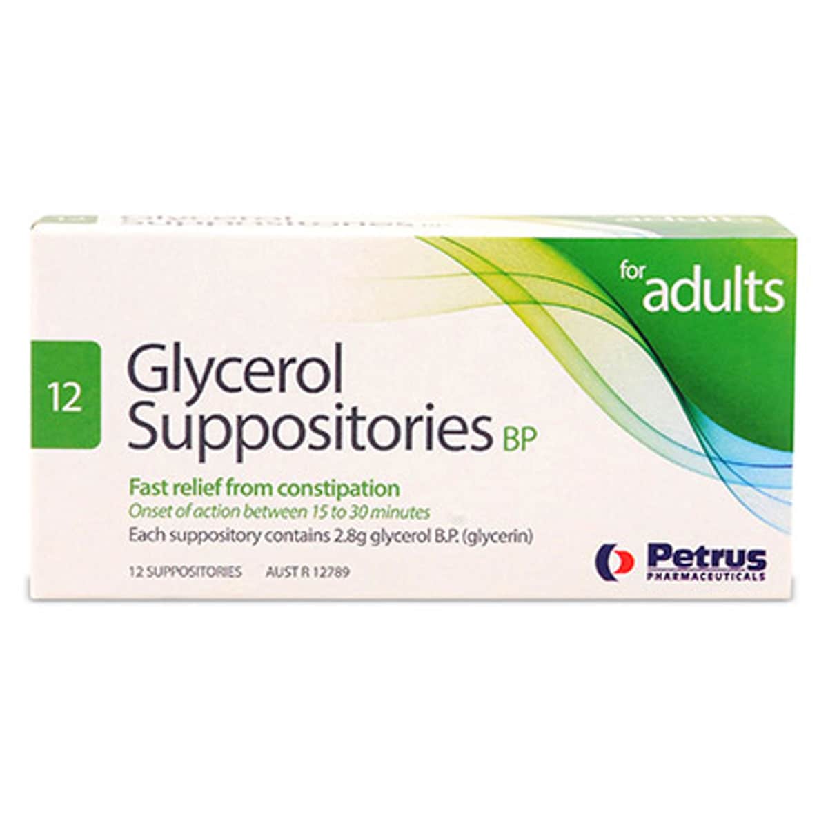 Glycerol Suppositories B.P. for Adults 12 Pack