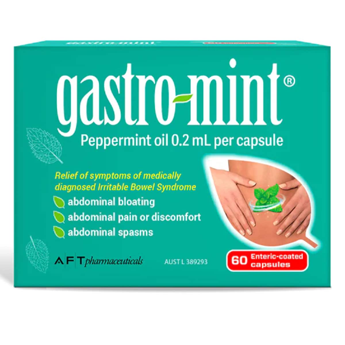 Gastro-mint Peppermint Oil 0.2ml Capsules 60 Pack