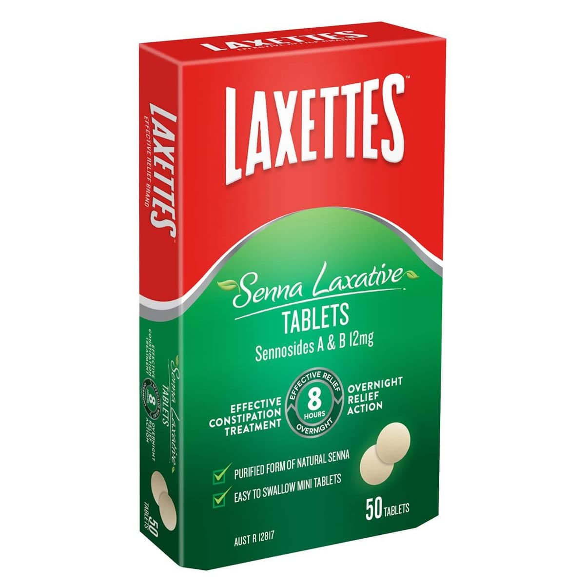 Laxettes Laxative Tablets With Senna 12mg- 50 Pack