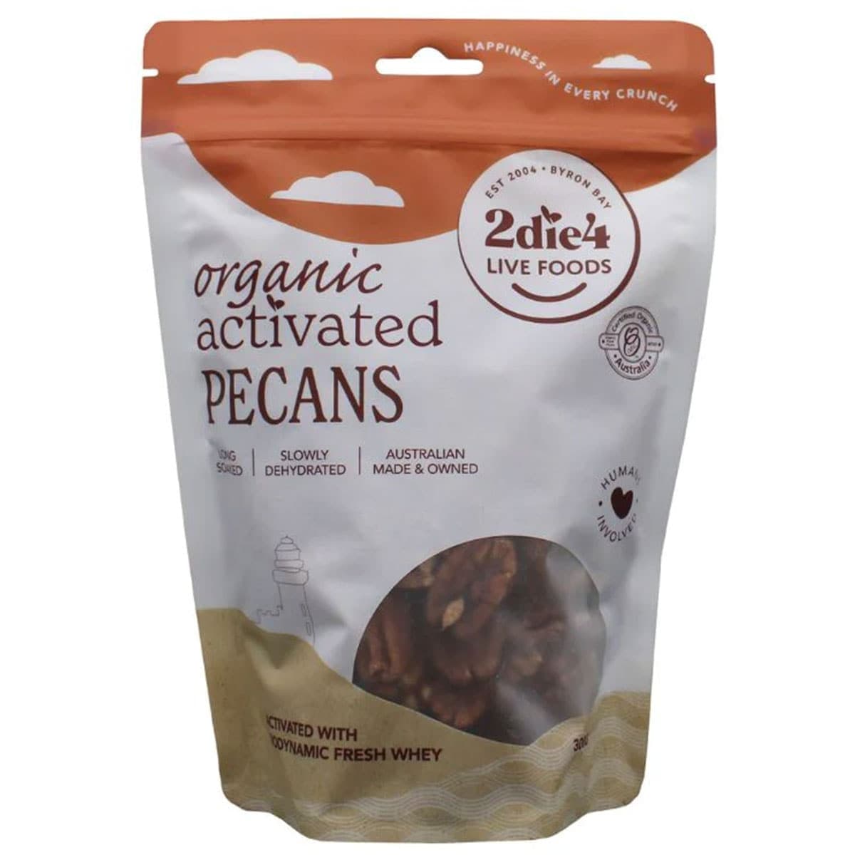 2Die4 Live Foods Organic Activated Pecans 300g