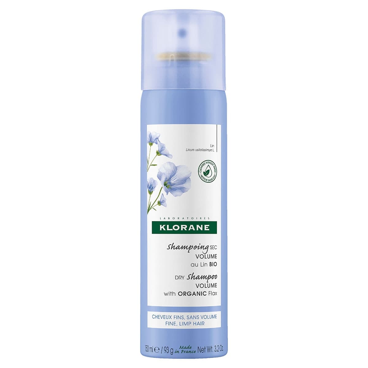 Klorane Volumizing Dry Shampoo With Organic Flax 150ml