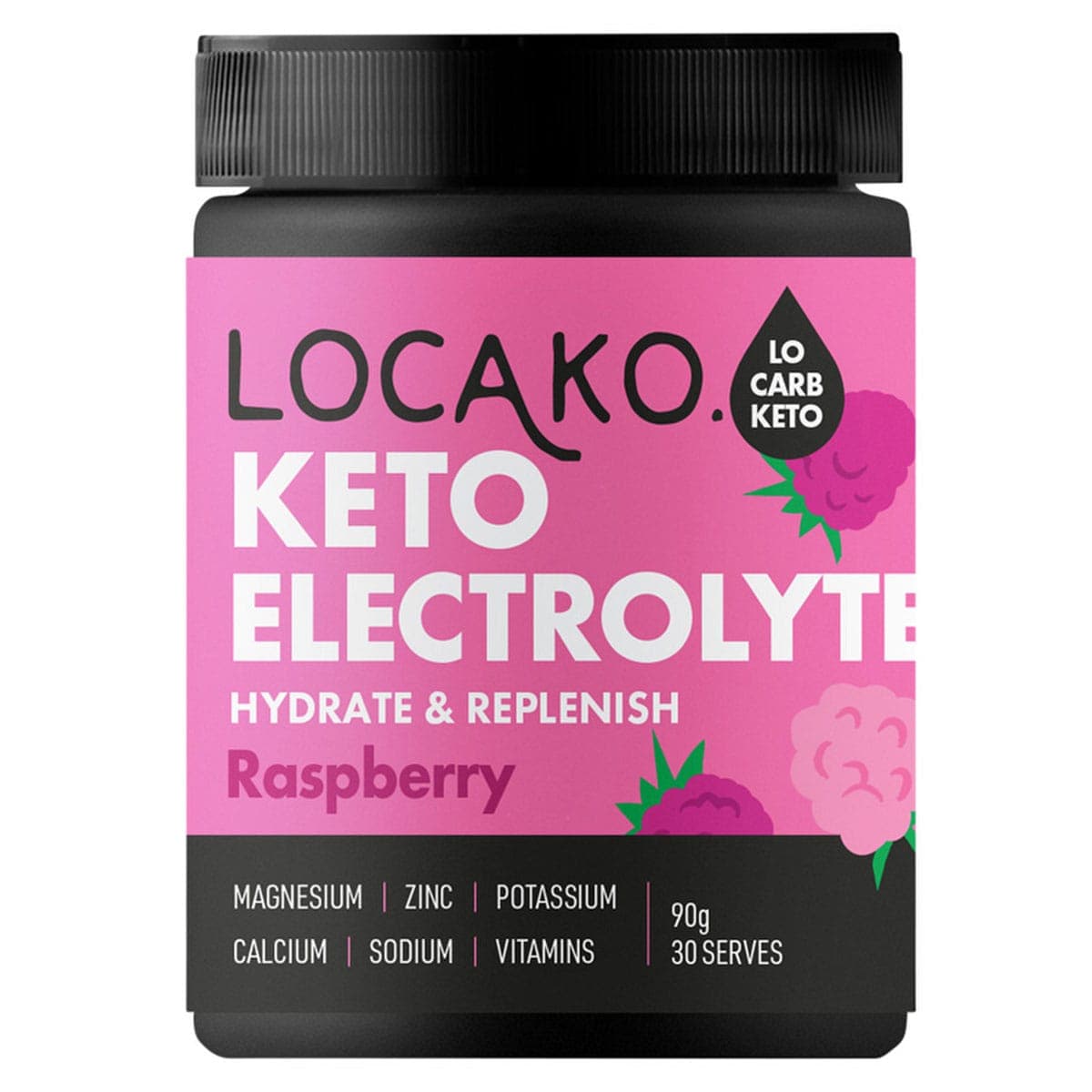 Locako Keto Electrolyte Raspberry 90g