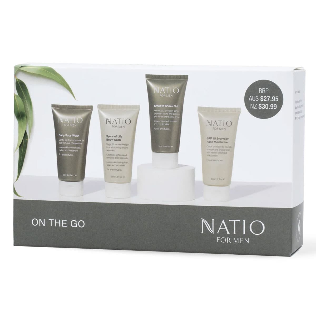Natio for Men On the Go Travel Set