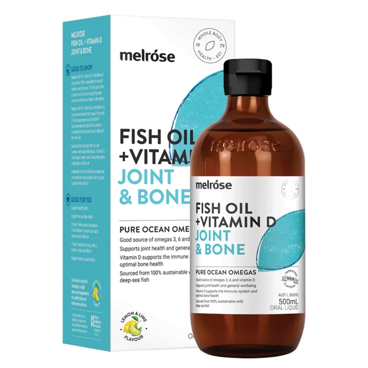 Melrose Omega Fish Oil & Vitamin D 500ml