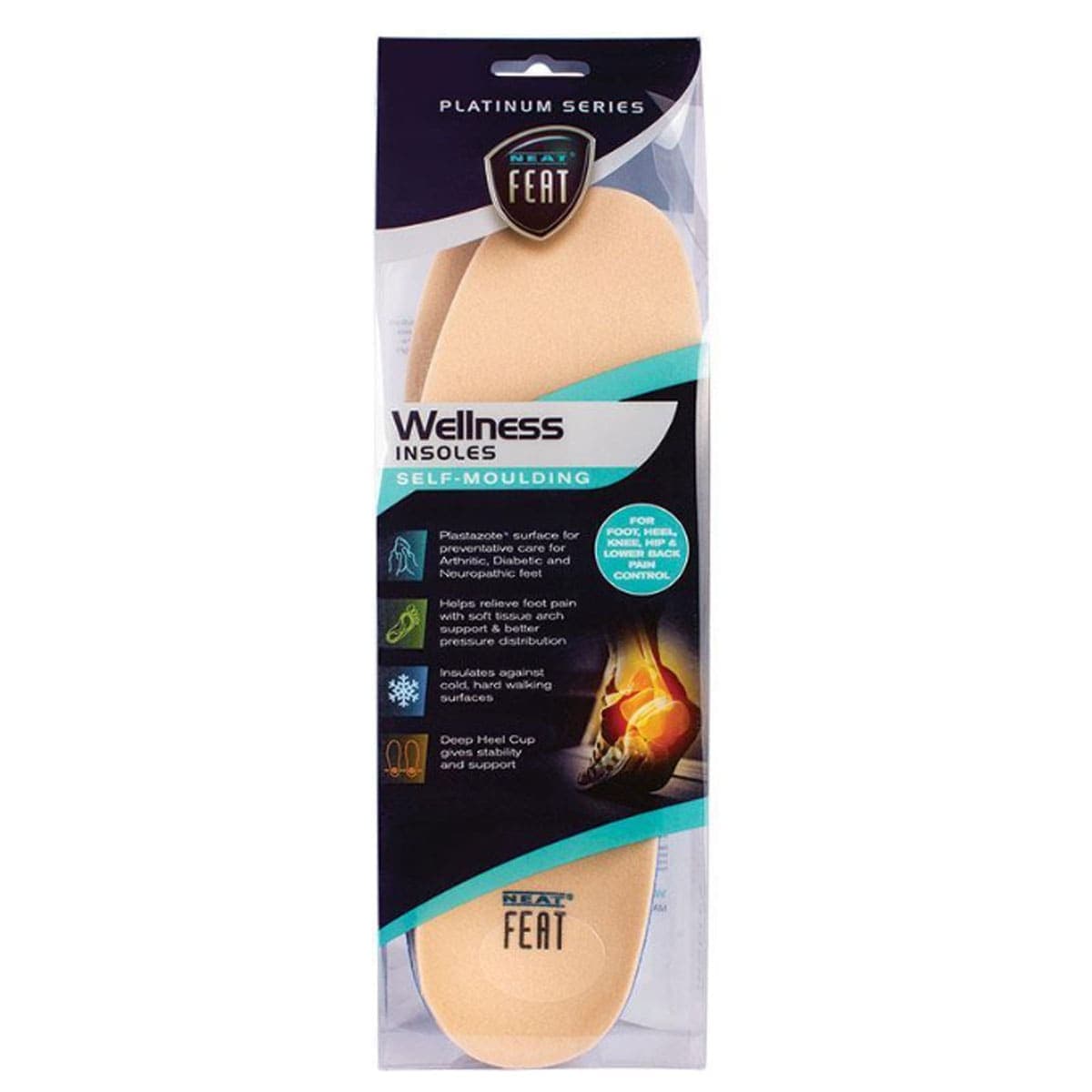 Neat Feat Diabetic Self Moulding Insole Large 1 Pair