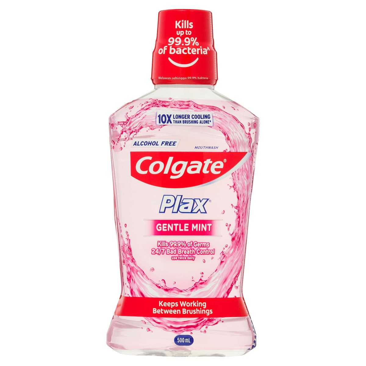 Colgate Plax Alcohol Free Mouthwash Gentle Mint 500ml