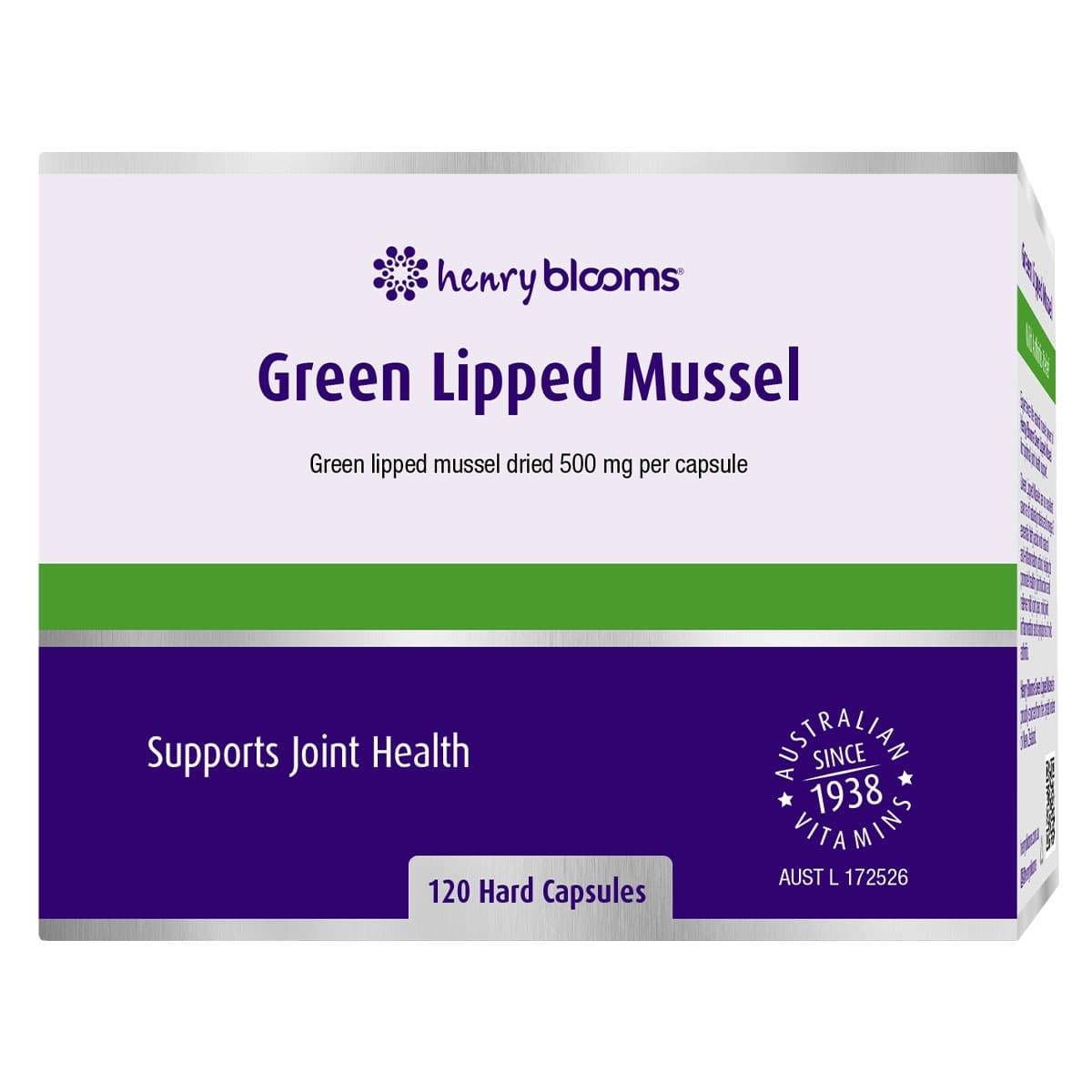 Henry Blooms Green Lipped Mussel 120 Capsules