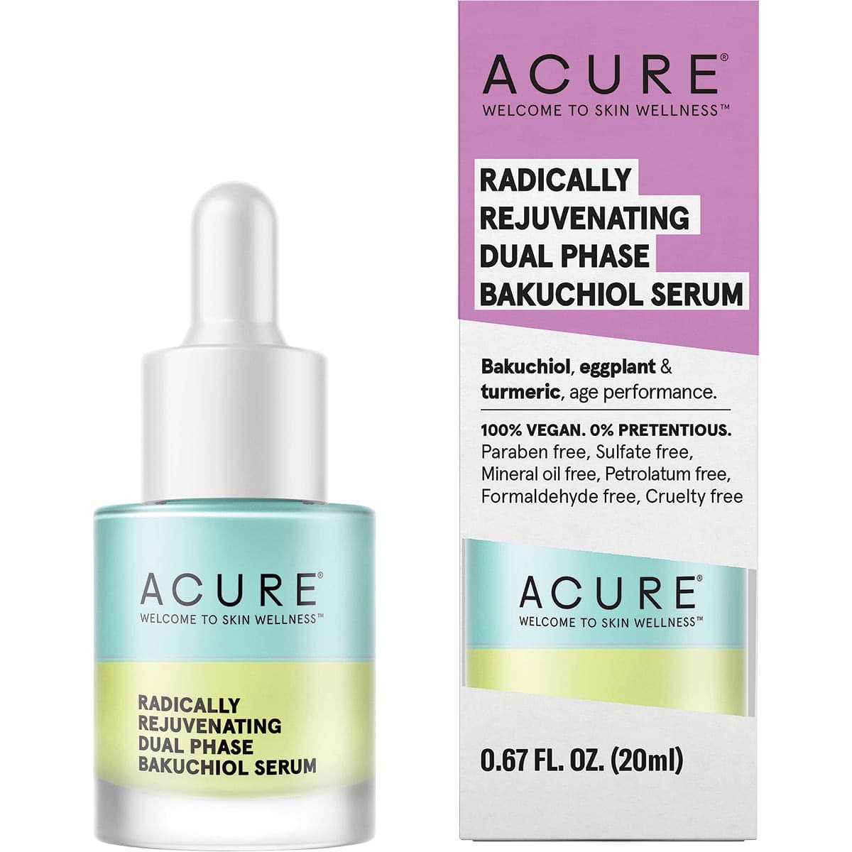 Acure Radically Rejuvenating Dual Phase Bakuchiol Serum 20ml