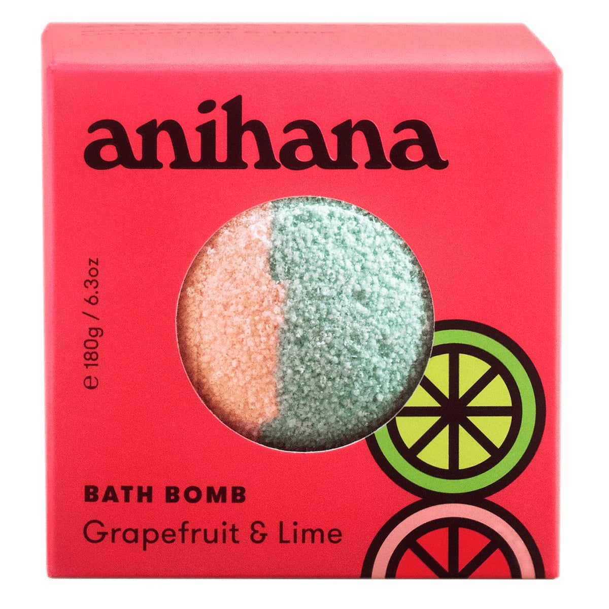 Anihana Bath Bomb Grapefruit & Lime 180g