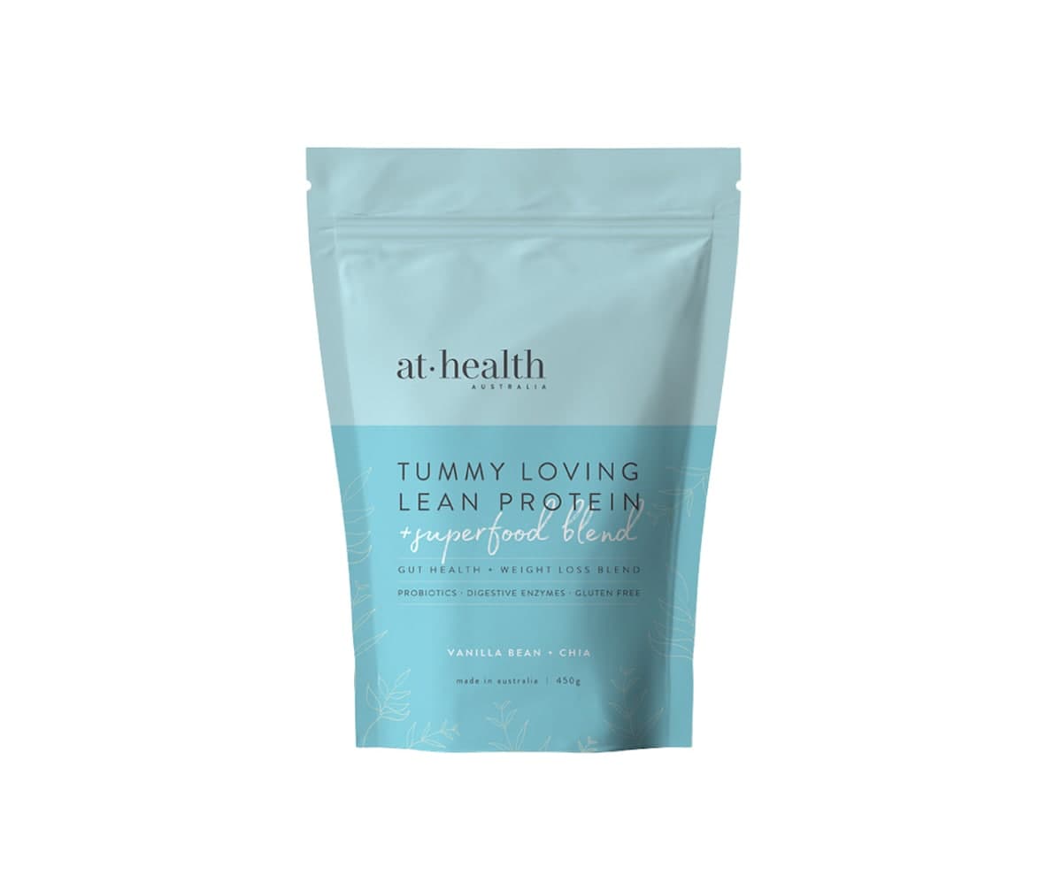At Health Australia Tummy Loving Lean Protein Vanilla & Chia 450g