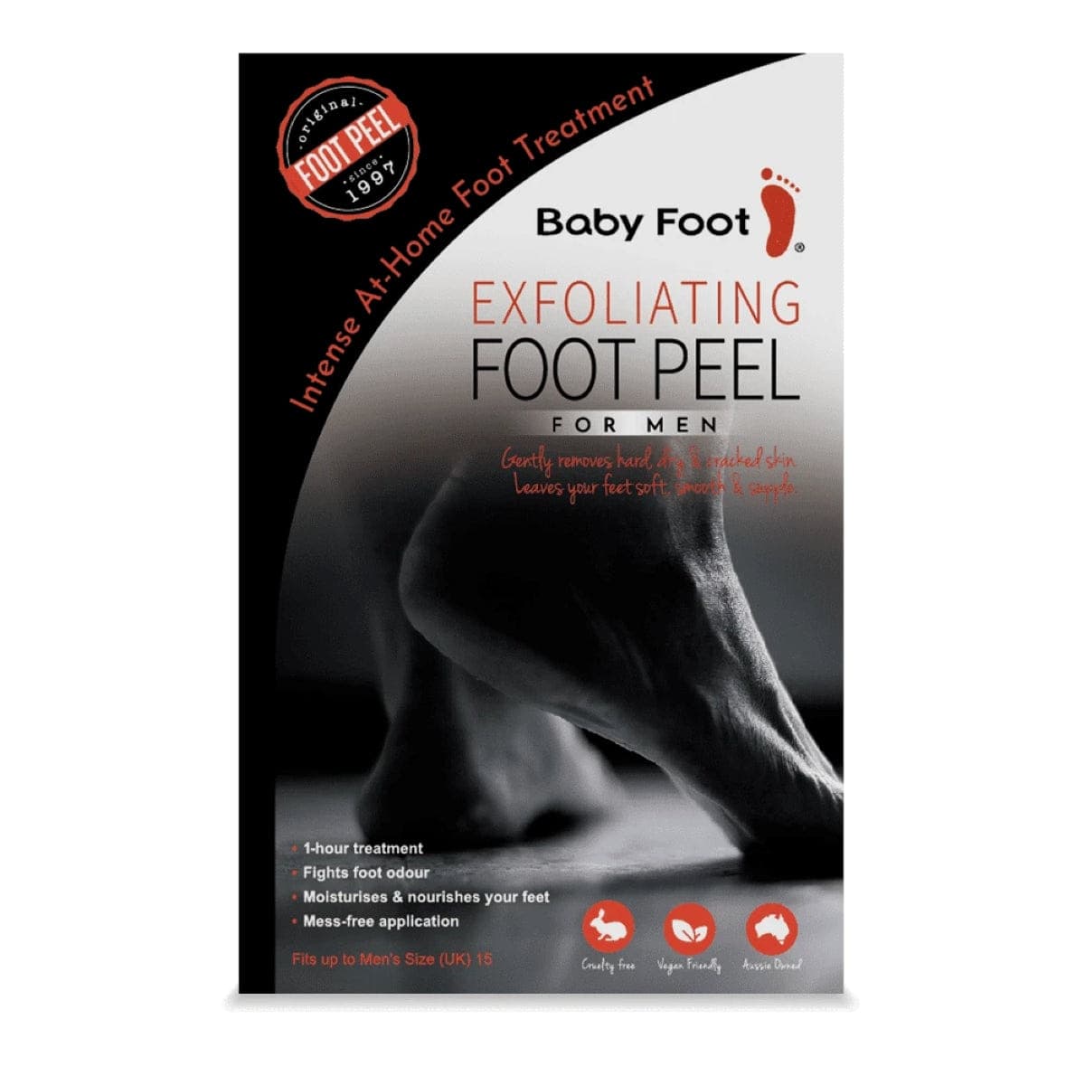 Baby Foot Men's Exfoliating Foot Peel 1 Pair