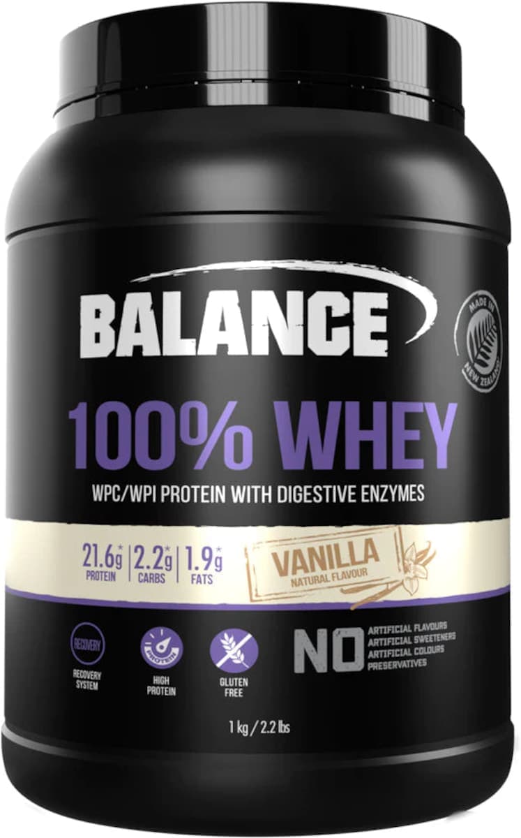 Balance 100% Whey Protein Powder Vanilla 1kg