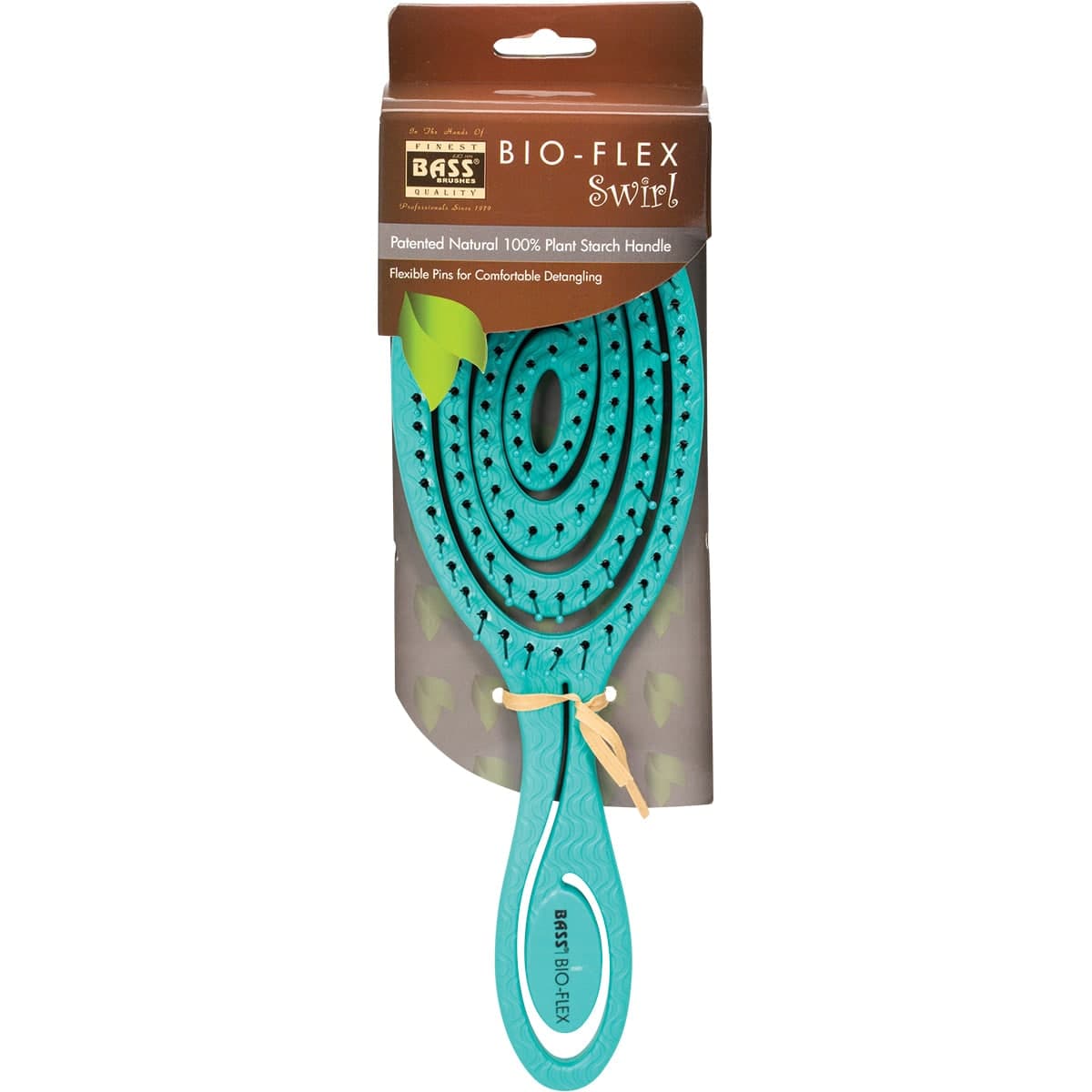 Bass Brushes Bio-Flex Detangler Hair Brush Teal