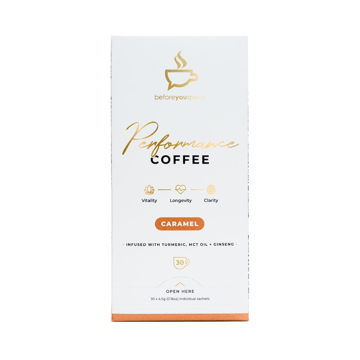 Beforeyouspeak Coffee Performance Coffee Caramel 30 x 4.5g