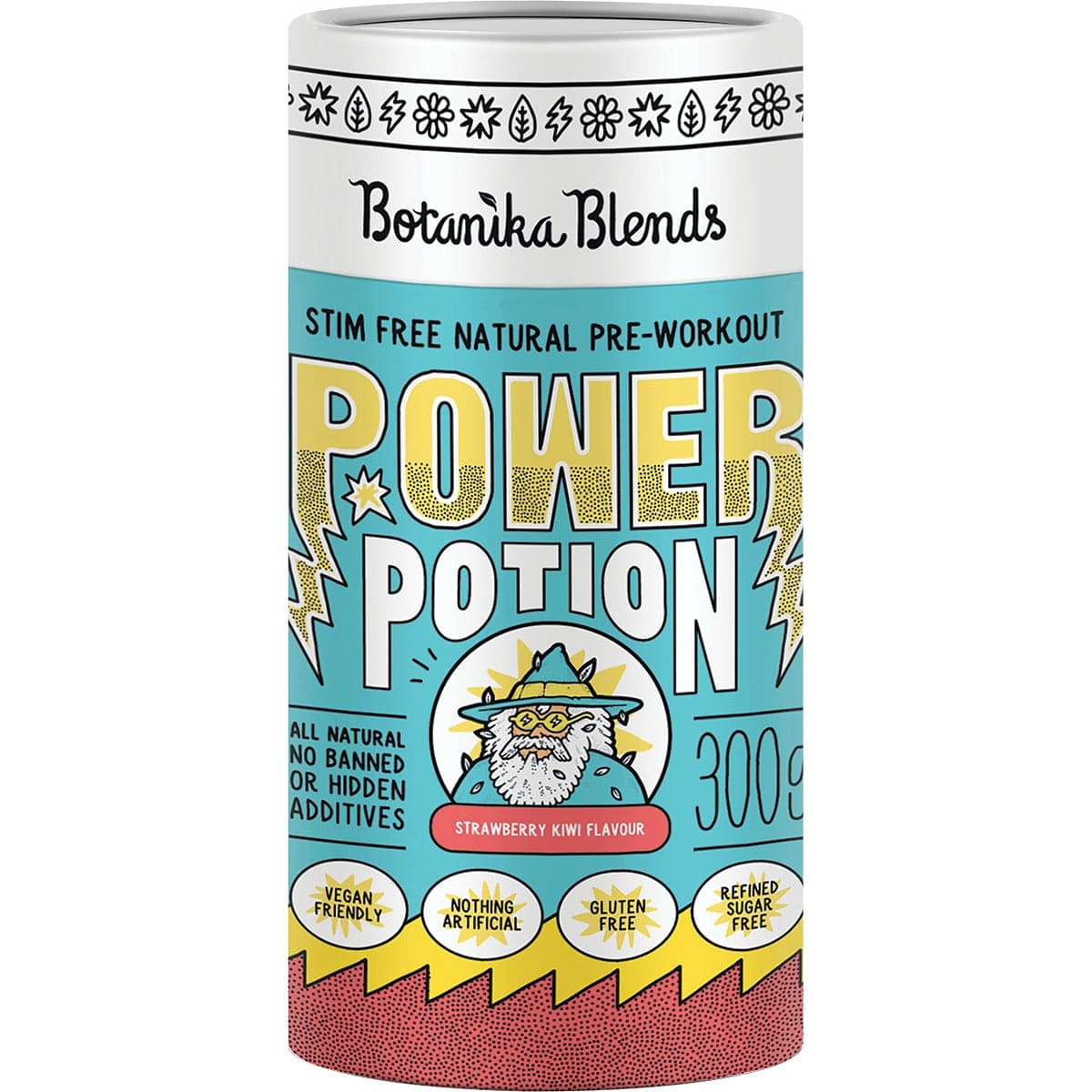 Botanika Blends Power Potion Pre Workout Strawberry Kiwi 300g