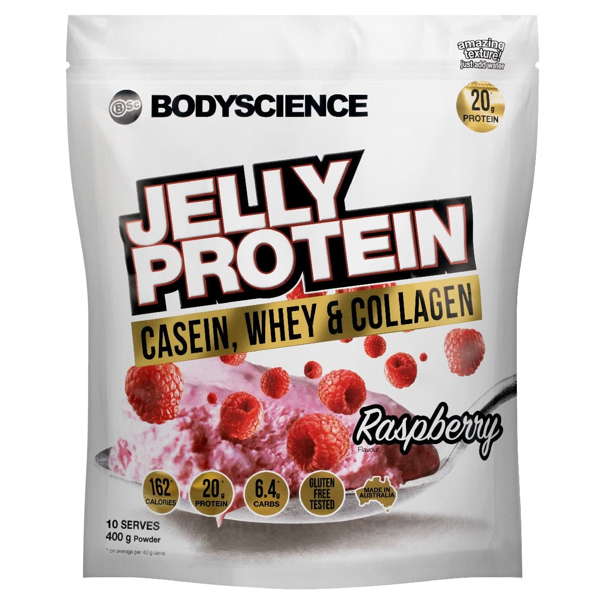 BSc Body Science Jelly Protein Raspberry 400g