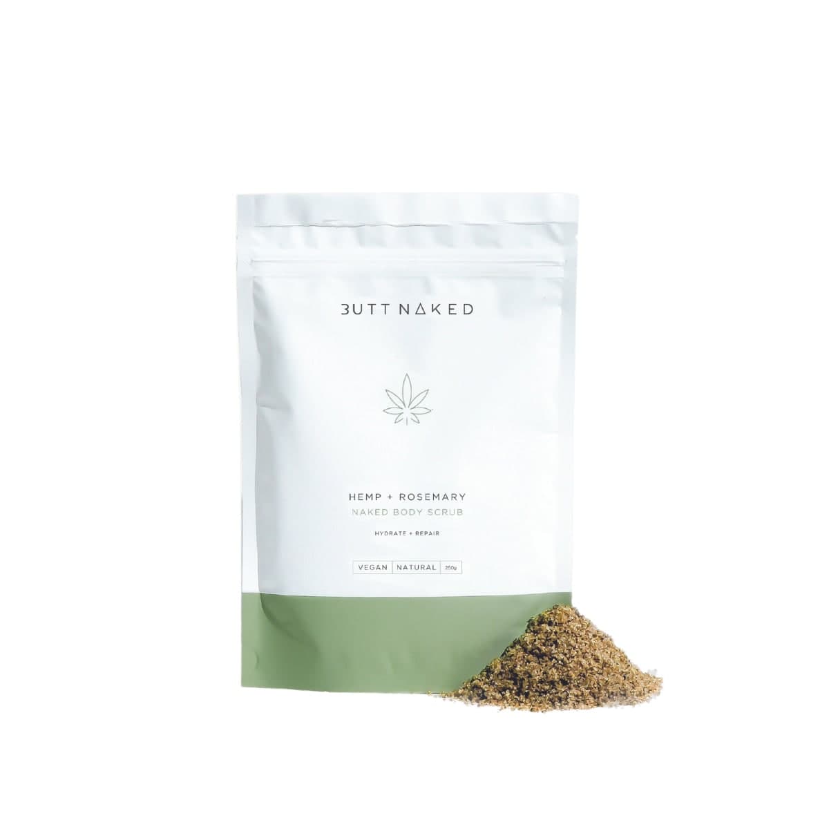 Butt Naked Body Hemp + Rosemary Body Scrub 250g