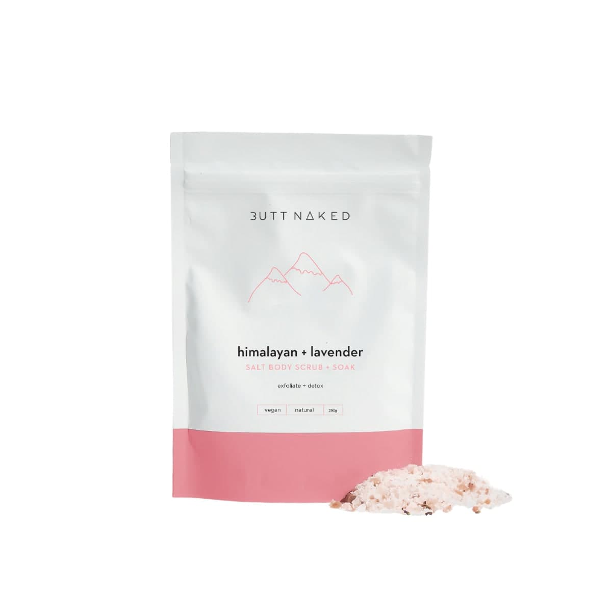 Butt Naked Body Himalayan + Lavender Salt Body Scrub + Soak 250g
