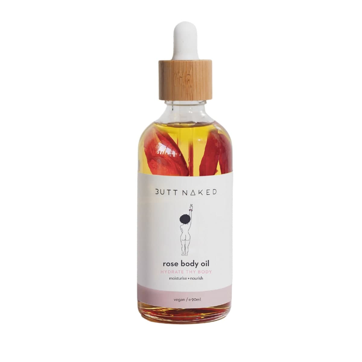 Butt Naked Body Rose Body Oil 90ml