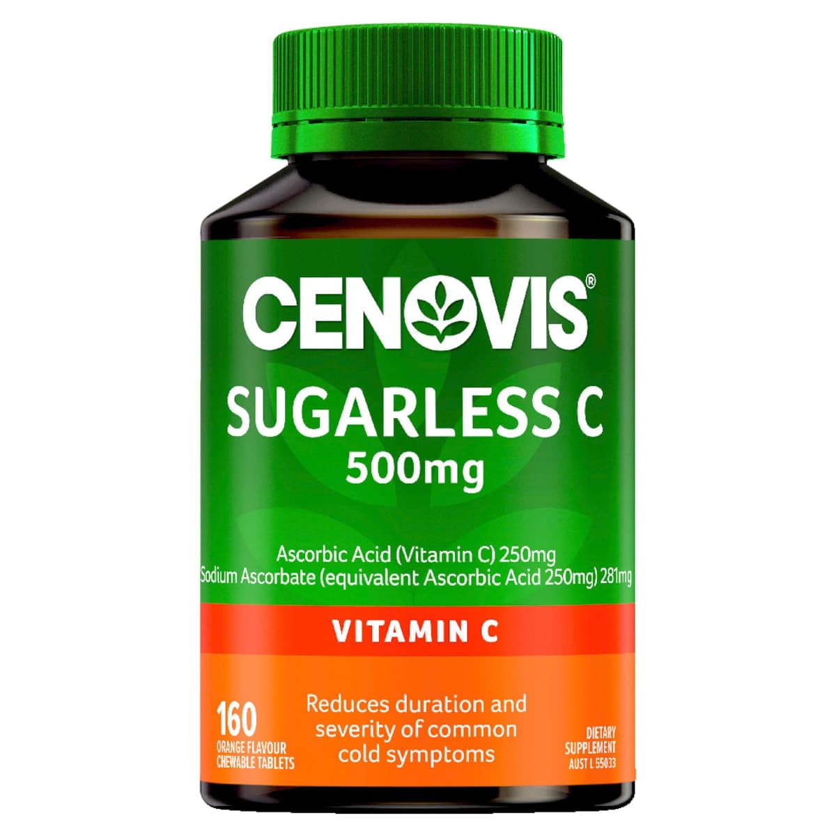 Cenovis Sugarless Vitamin C 500mg 160 Chewable Tablets