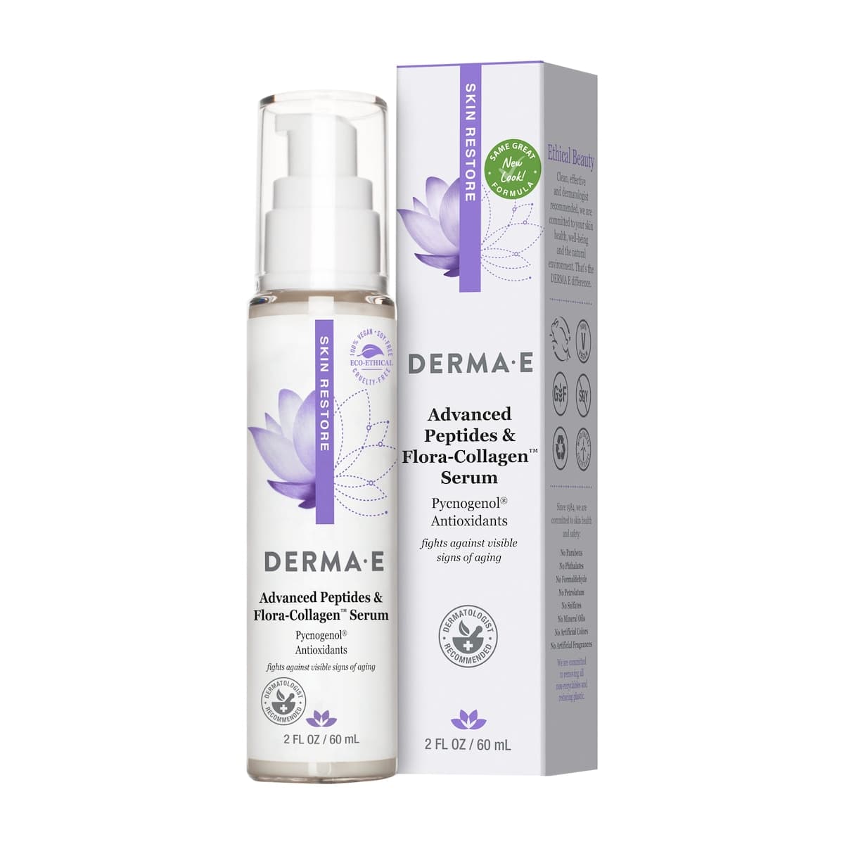 Derma E Advanced Peptides and Flora Collagen Serum 60ml