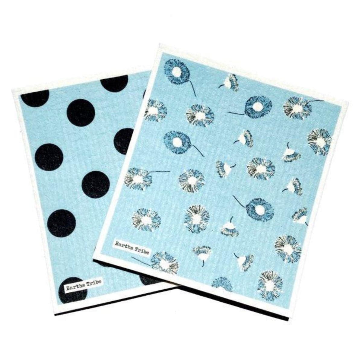 Earths Tribe Cellulose Sponge Blue 2 Pack