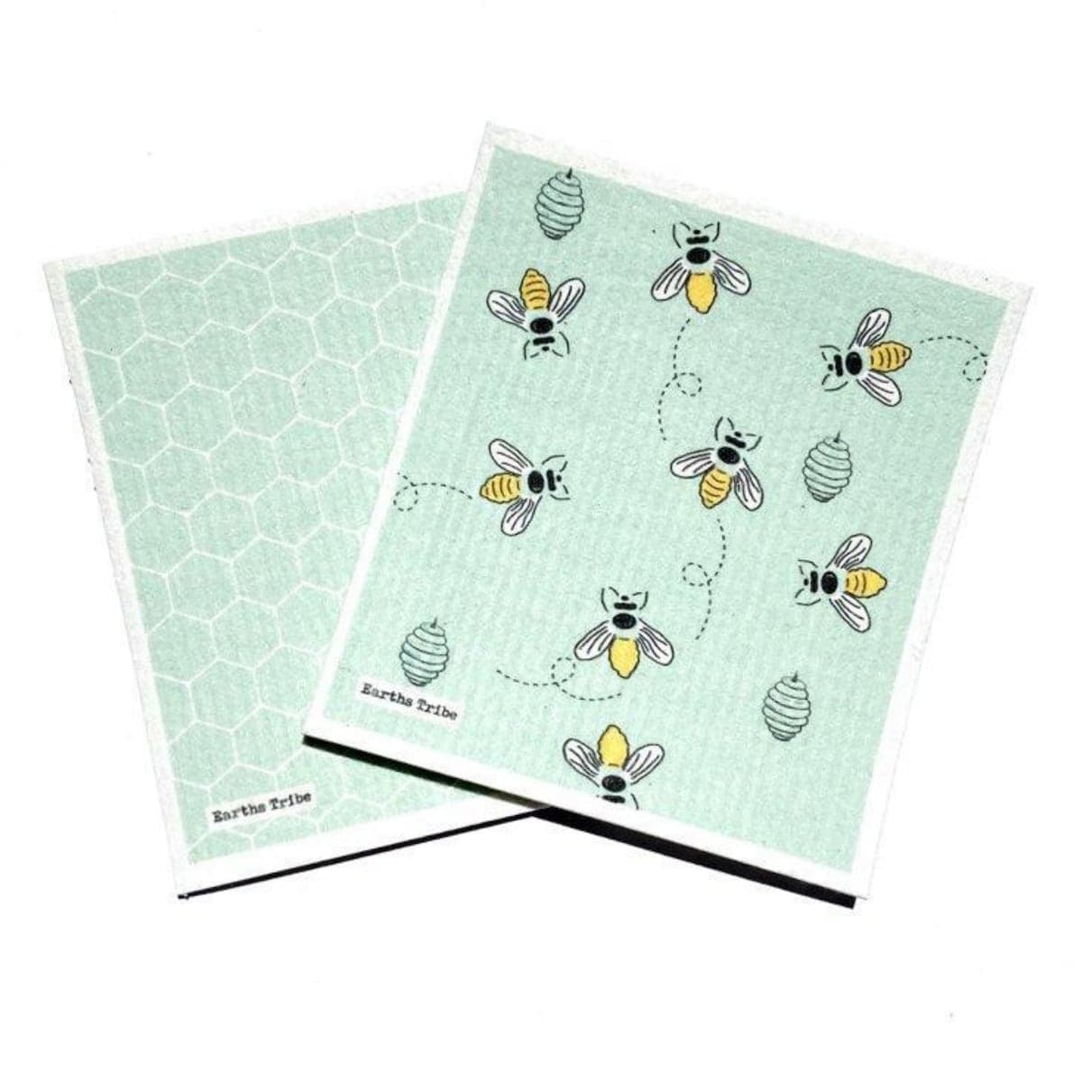 Earths Tribe Cellulose Sponge Green 2 Pack