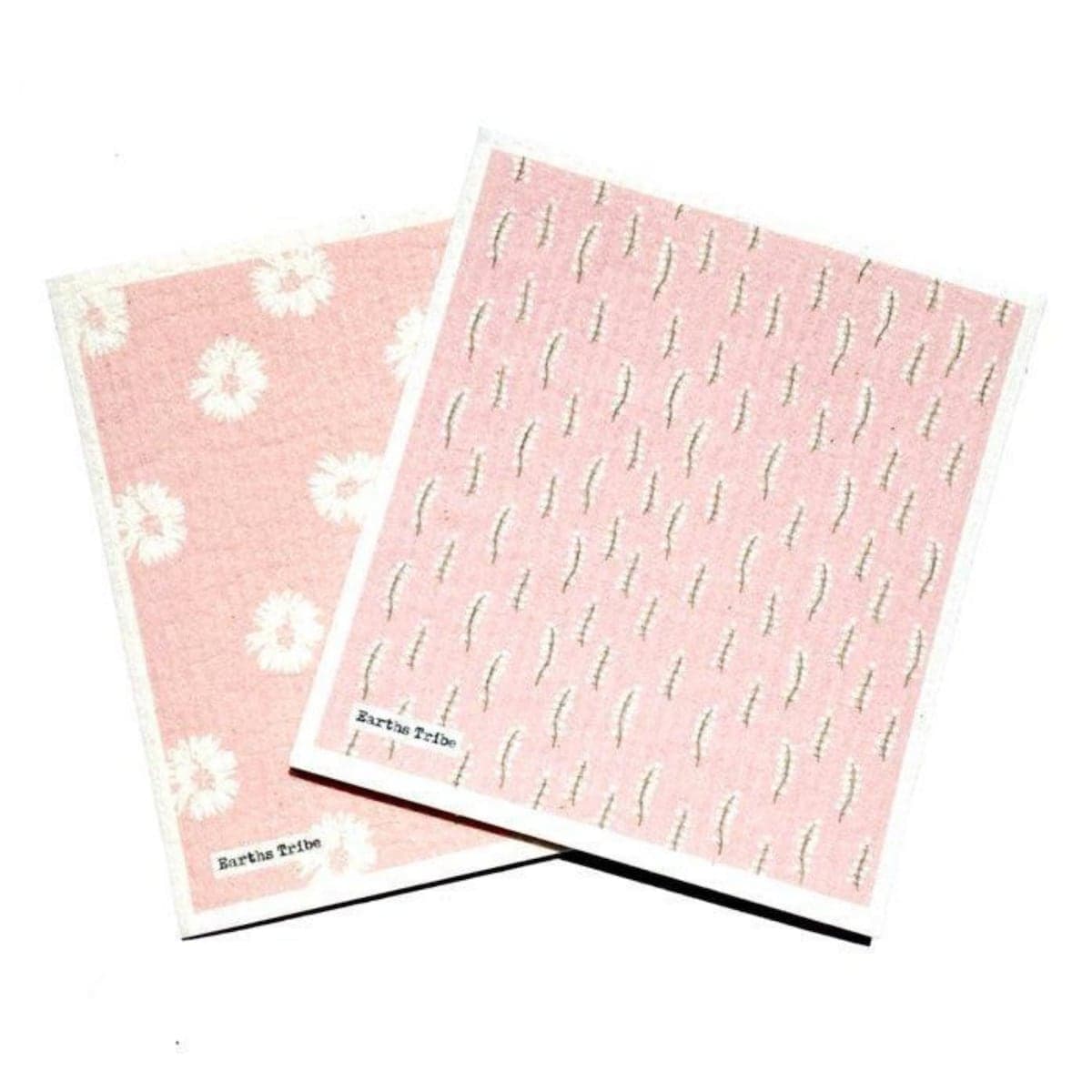 Earths Tribe Cellulose Sponge Pink 2 Pack