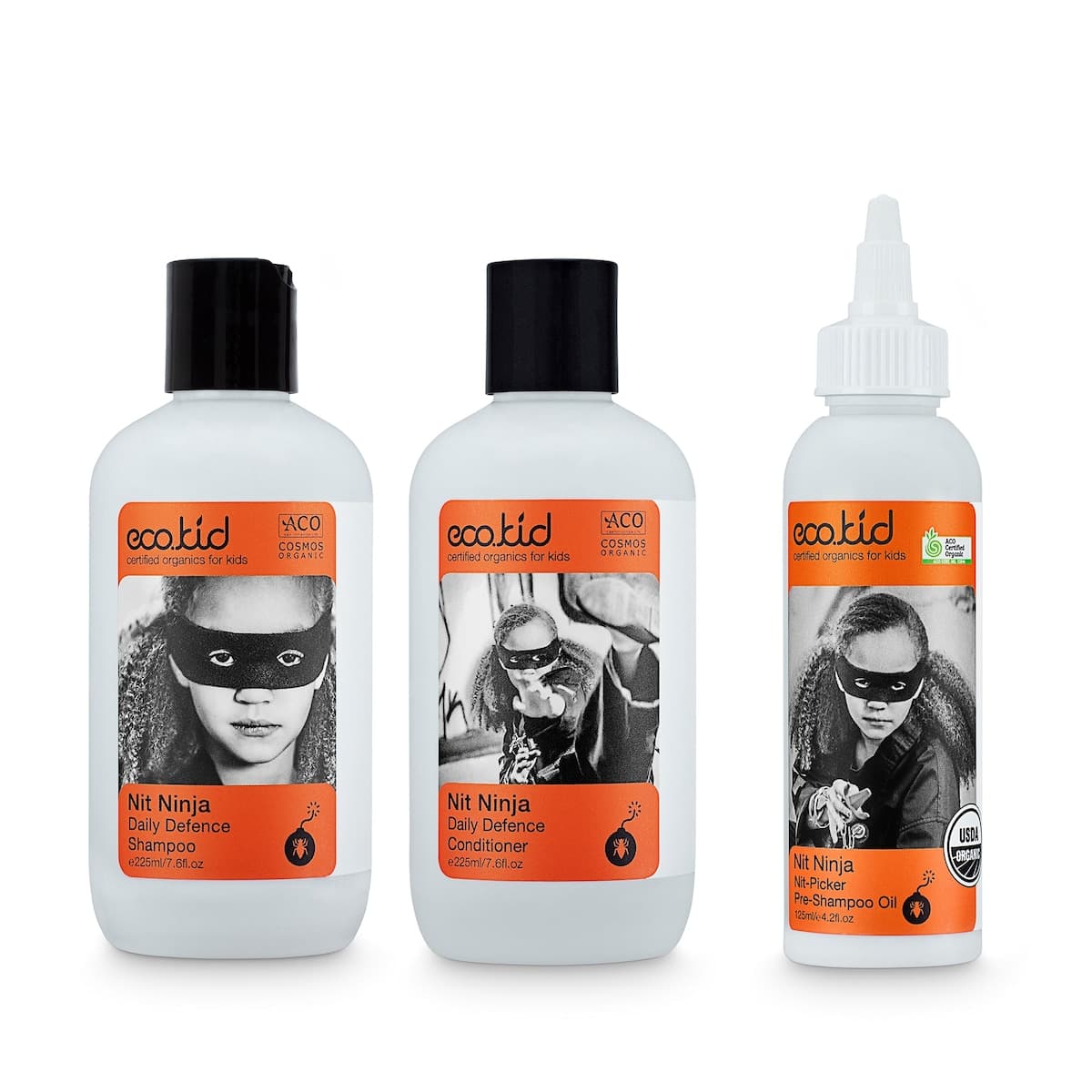 Eco.kid Organics Nit Ninja Nit Picker Daily Defence Picker Triple Pack Bundle