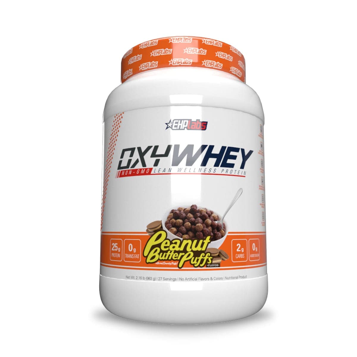 EHPLabs Oxywhey Lean Wellness Protein Peanut Butter Puffs 983g
