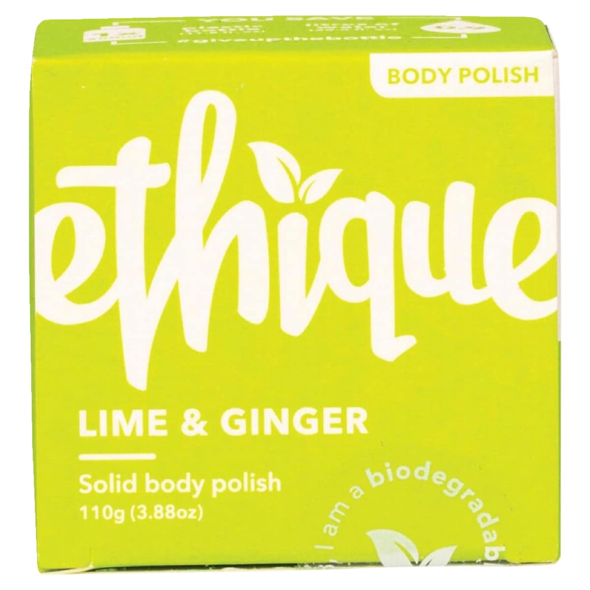 Ethique Solid Body Polish Bar Lime & Ginger 110g