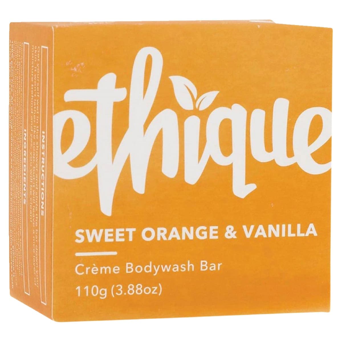 Ethique Solid Creme Bodywash Bar Sweet Orange & Vanilla 110g
