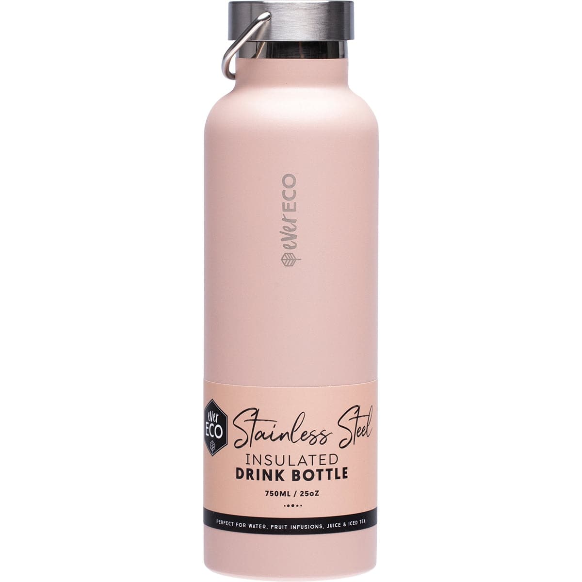Ever Eco Insulated Stainless Steel Bottle Rose 750ml