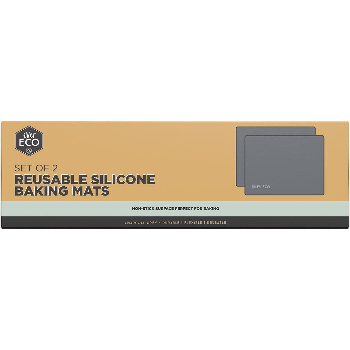 Ever Eco Reusable Silicone Baking Mats 2 Pack