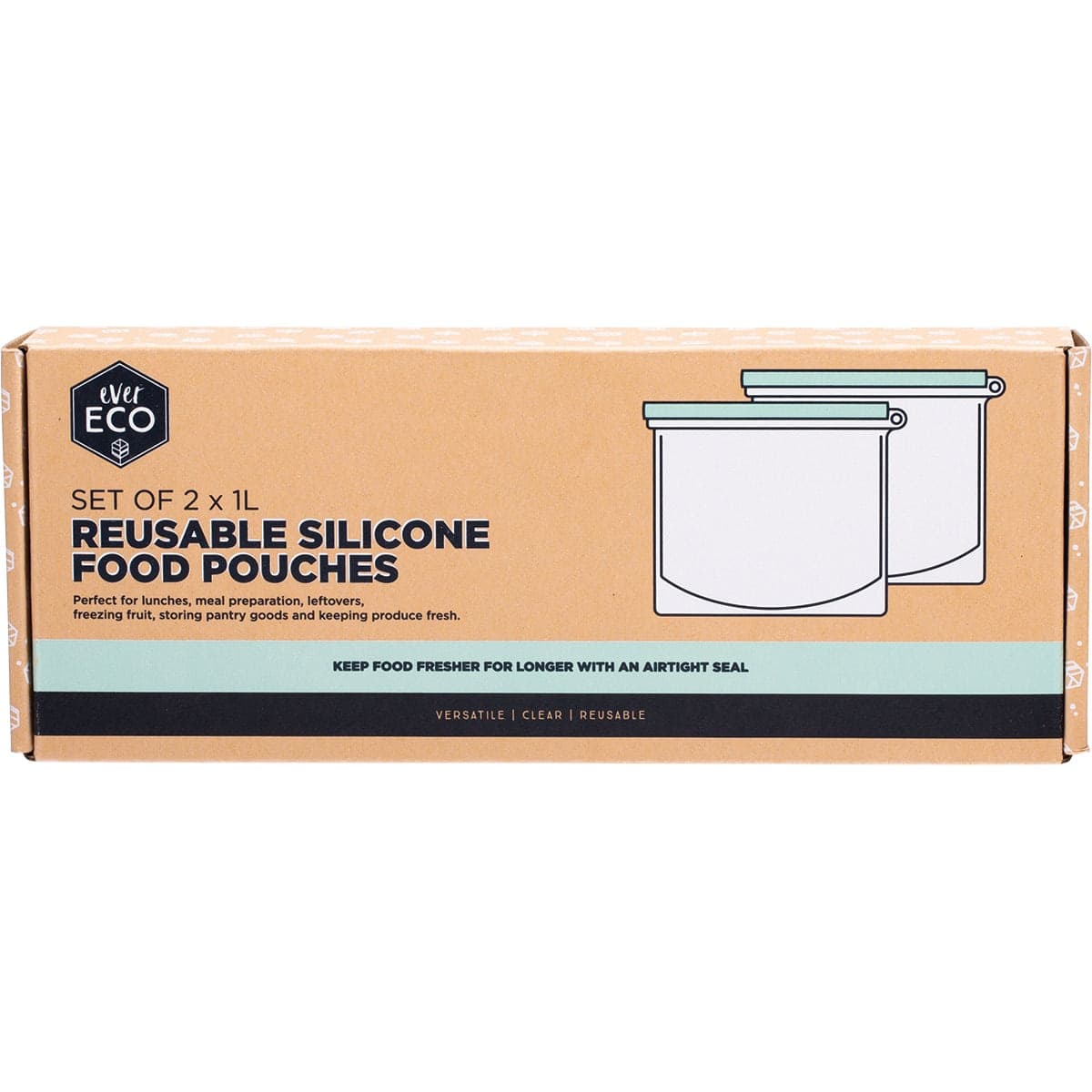 Ever Eco Reusable Silicone Food Pouch 1L