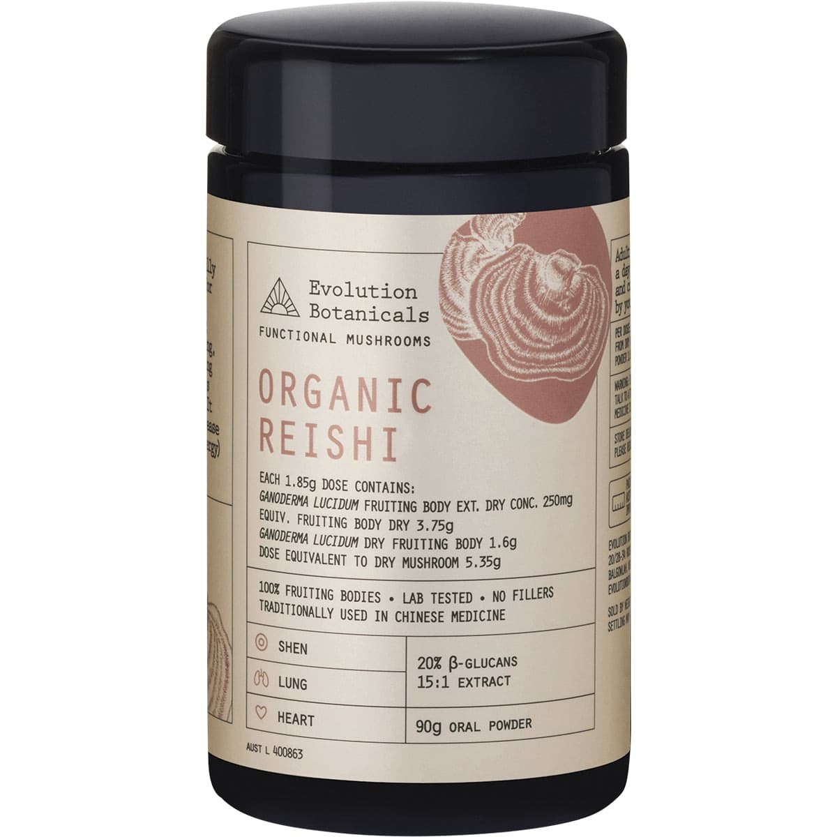 Evolution Botanicals Organic Reishi Functional Mushrooms 90g