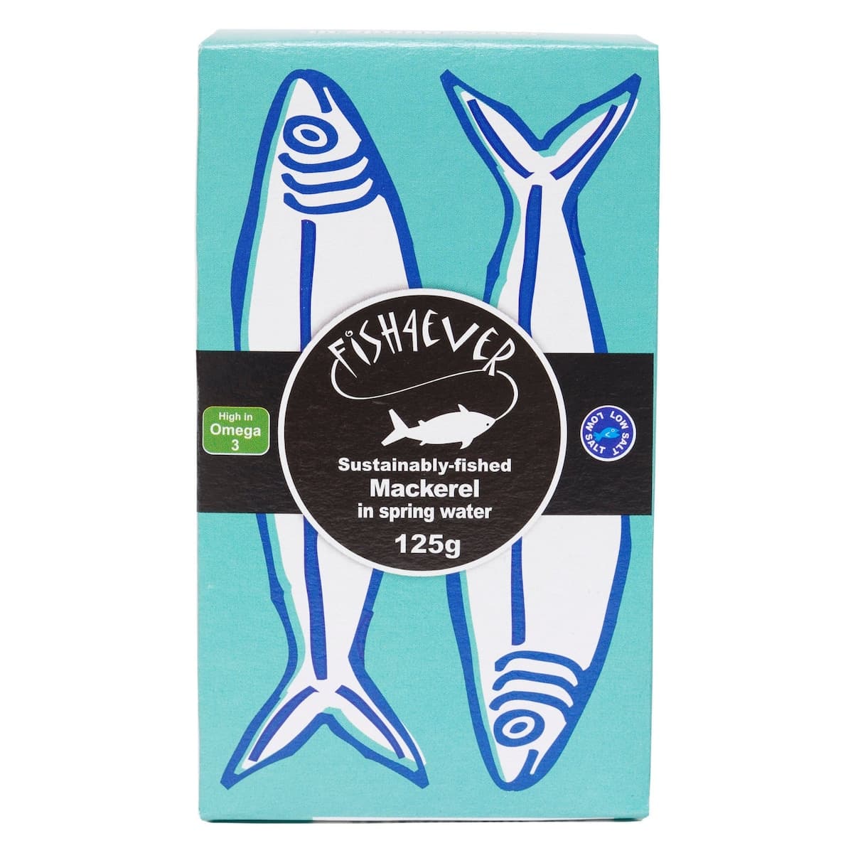 Fish4Ever Mackerel In Spring Water 125g