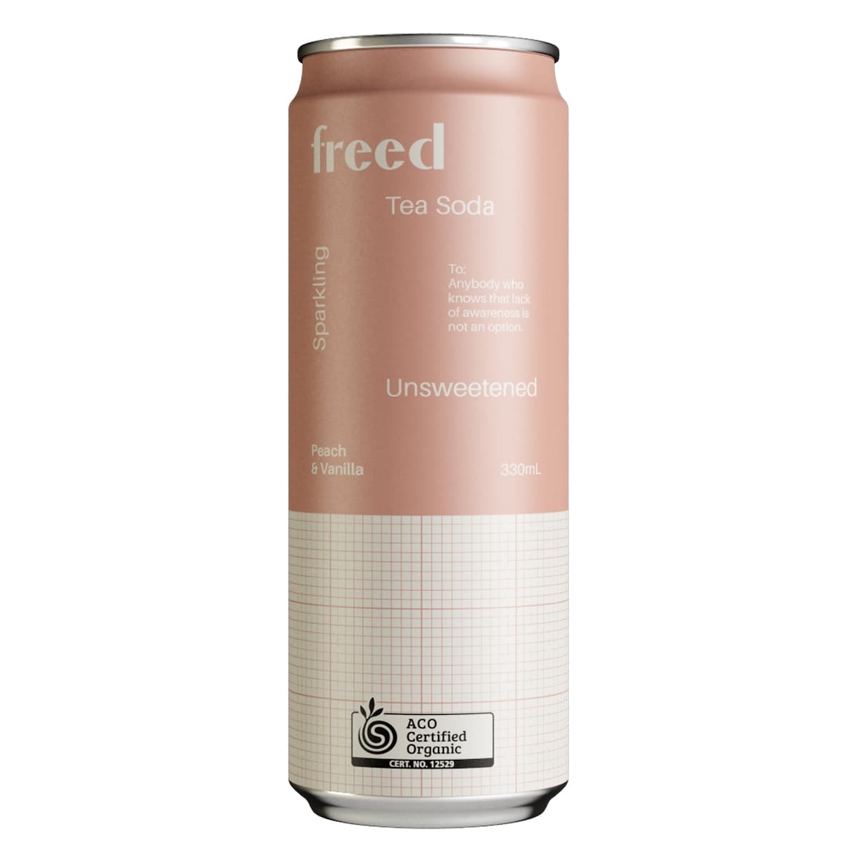 Freed Tea Soda Organic Peach & Vanilla 330mL