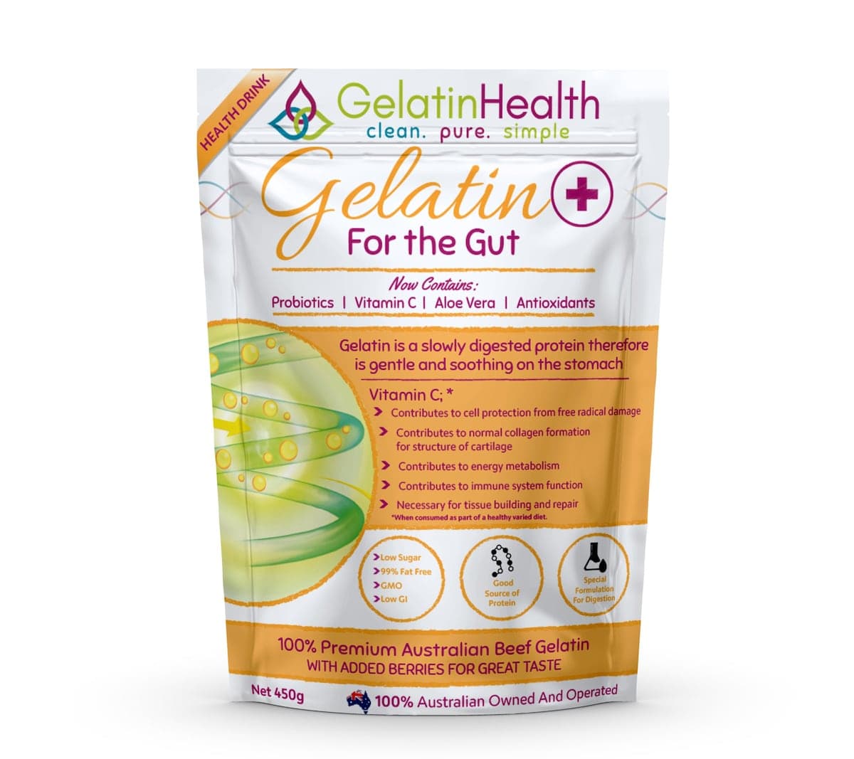 Gelatin Health Gelatin Plus 450g