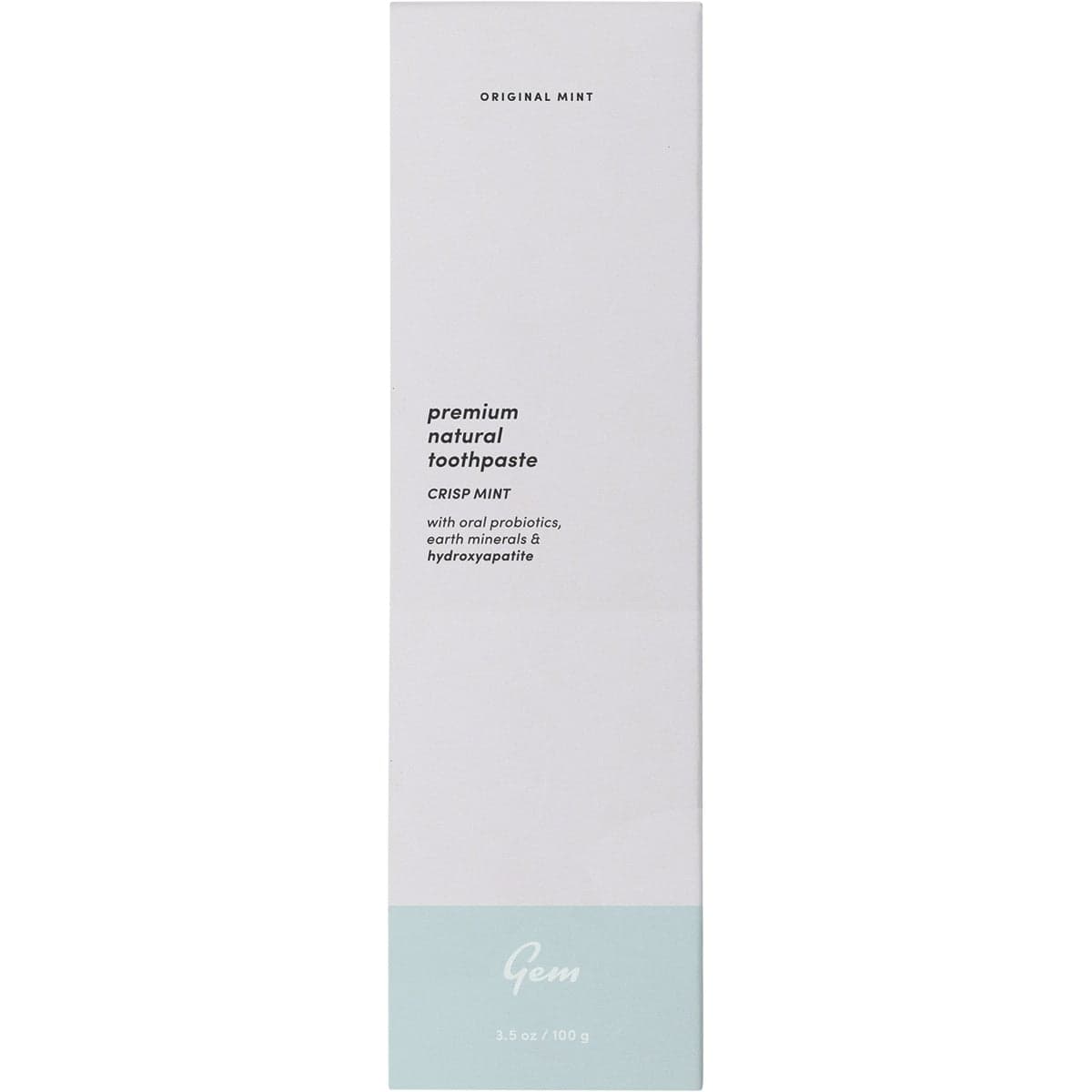 Gem Premium Natural Toothpaste Original Mint 100g