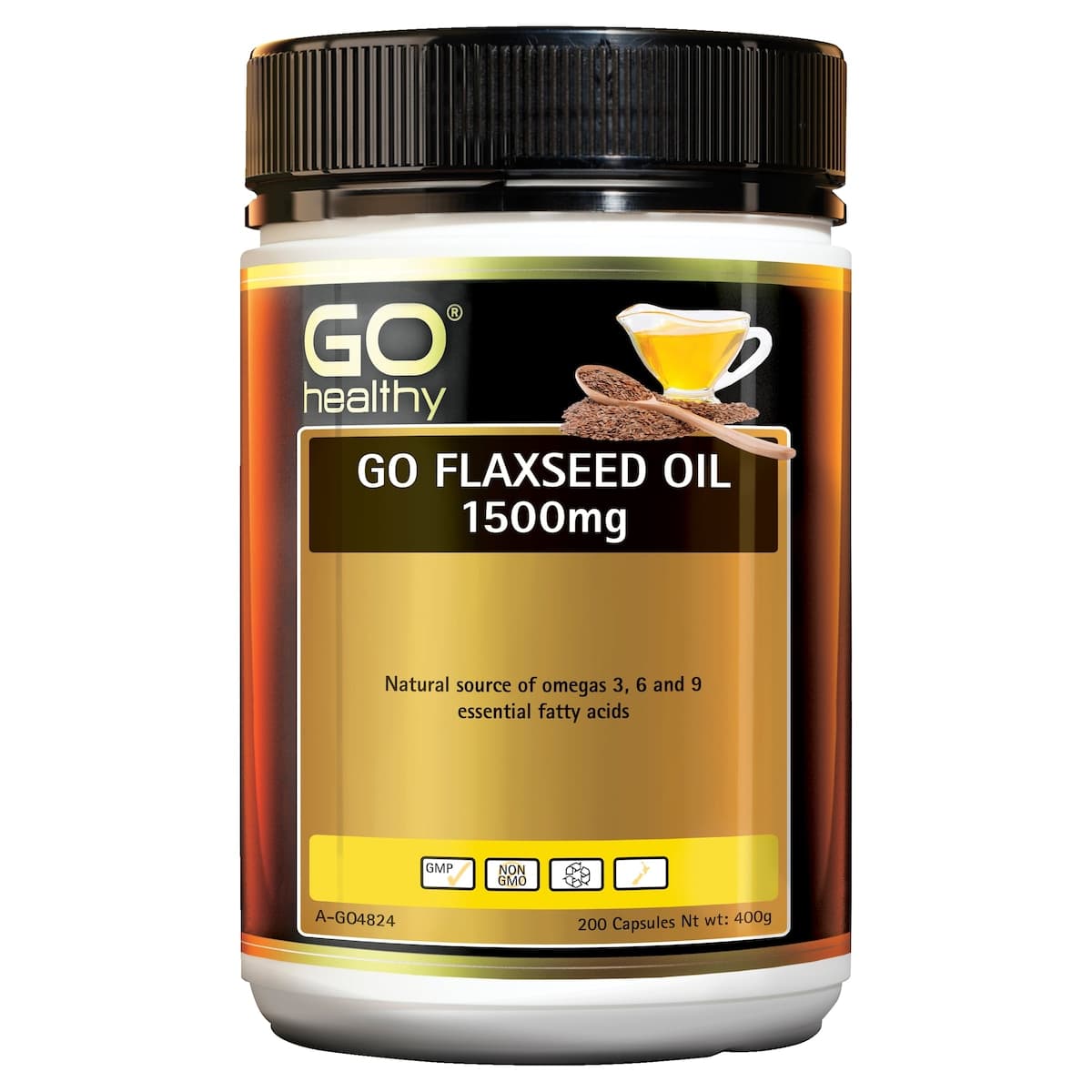 GO Healthy Flaxseed Oil 1500mg 200 Capsules