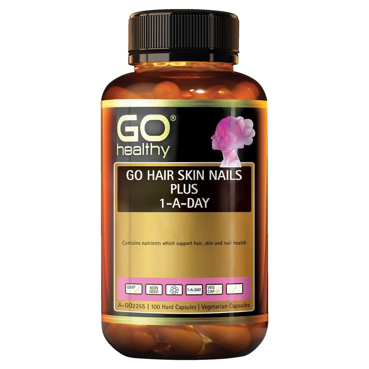 GO Healthy Hair Skin Nails Plus 1-A-DAY 100 Vege Capsules