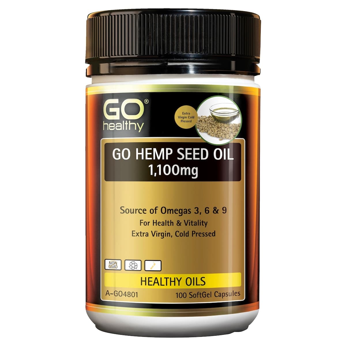GO Healthy Hemp Seed Oil 1100Mg 100 Capsules