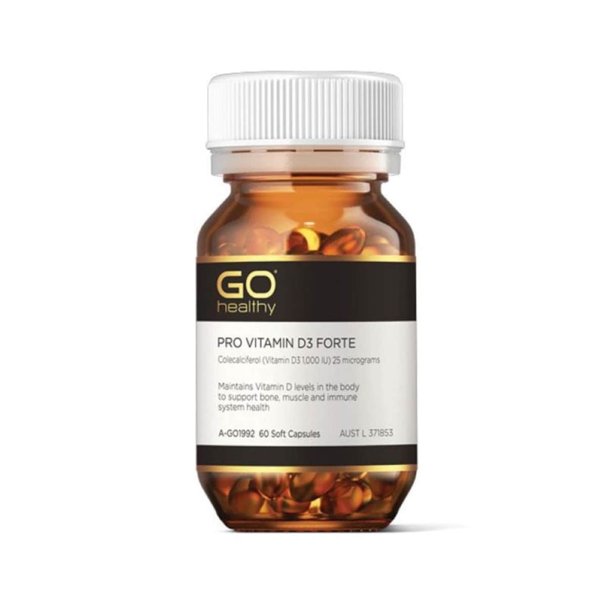 GO Healthy Pro Vitamin D3 Forte 60 Capsules