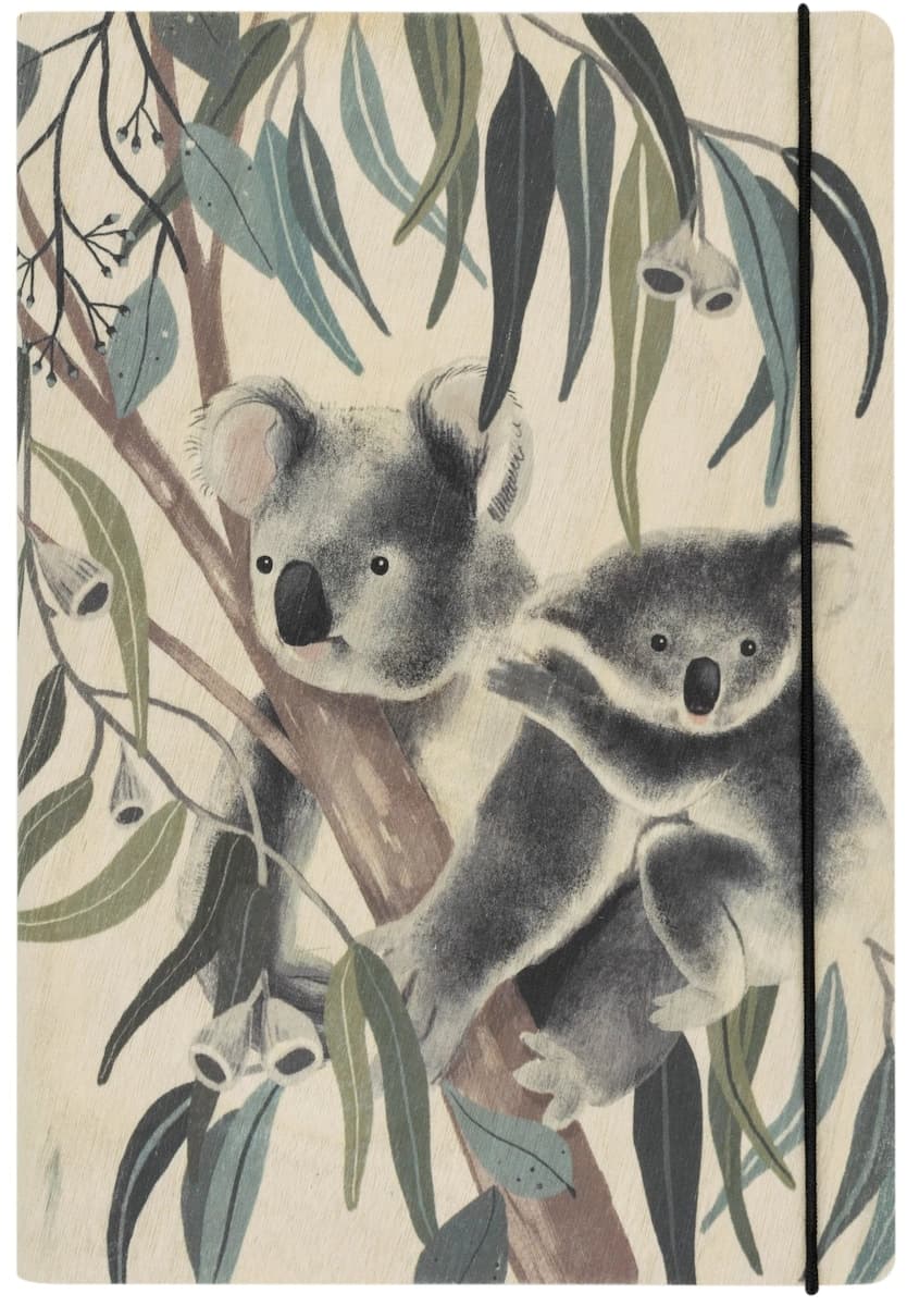 Greenigo Daniella Germain A5 Journal Koala Cuddles