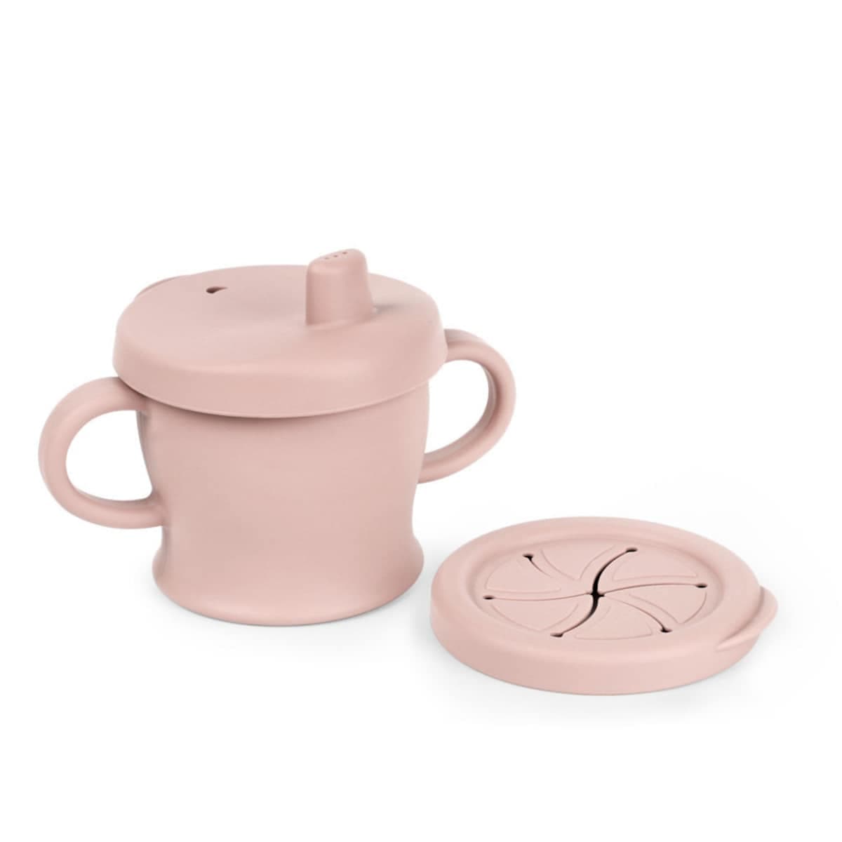 Haakaa Silicone Sip-N-Snack Cup - Blush