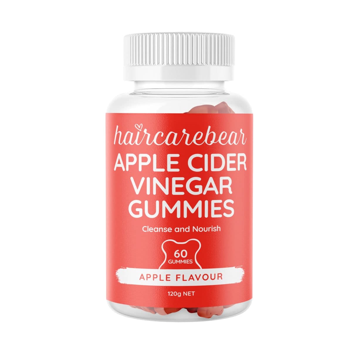 Haircarebear Apple Cider Vinegar Gummies 60 Pack