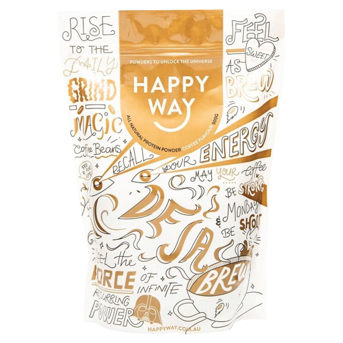 Happy Way Whey Protein Powder Coffee 500g