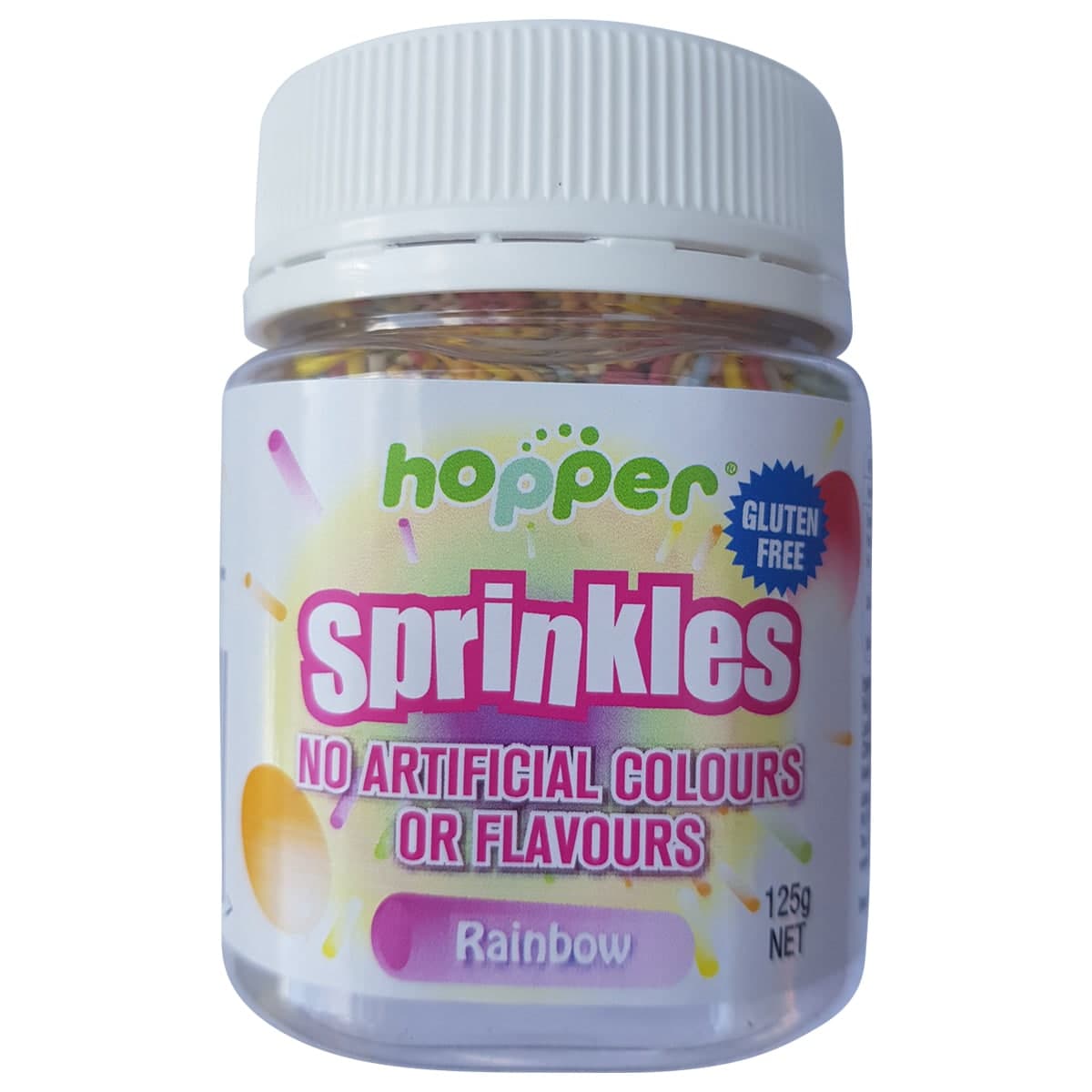 Hopper Natural Rainbow Sprinkles 125g